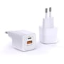 Зарядний пристрій WIWU Wall Charger USB+USB-C GaN RY-U33 PD+QC 33W White