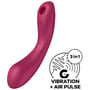 Вакуумный стимулятор с вибрацией Satisfyer Curvy Trinity 1 Red