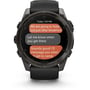 Смарт-годинник Garmin Fenix 8 AMOLED 51mm Sapphire Carbon Grey DLC with Black/Pebble Grey Silicone Band (010-02905-21) фото 10