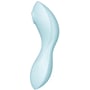 Вакуумний стимулятор із вібрацією Satisfyer Curvy Trinity 5+ (Blue): Довжина, см 16.5