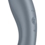 Вакуумный стимулятор с вибрацией Satisfyer Curvy Trinity 1 Bluegrey: Тип и форма Двухсторонние