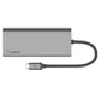 Адаптер Belkin Adapter USB-C to USB-C+RJ45+SD+HDMI+2xUSB Space Grey (F4U092BTSGY) фото 4