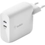 Зарядний пристрій Belkin USB-C Wall Charger GAN 50 + 18W White (WCH003VFWH): Кабель в комплекті Відсутнє