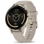 Смарт-годинник Garmin Venu 3S Soft Gold Stainless Steel Bezel with French Grey Case and Silicone Band (010-02785-02)