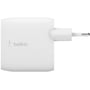 Зарядний пристрій Belkin Wall Charger Home 2xUSB 24W White (WCB002VFWH): Тип мережеве