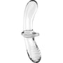 Стеклянный дилдо Satisfyer Double Crystal (Transparent): Мошонка Нет