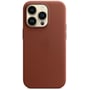 Чехол для iPhone Apple Leather Case with MagSafe Umber (MPPK3) for iPhone 14 Pro: Цвет коричневый