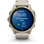 Смарт-часы Garmin Fenix 8 AMOLED 43mm Sapphire Soft Gold with Limestone Leather Band (010-02903-40): Материал ремешка Кожа