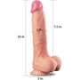 Фалоімітатор LoveToy Dual-Layered Silicone Cock 10" Flesh: Тип Реалистичные