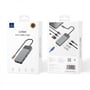 Адаптер WIWU Linker Adapter A923RPT USB-C to 2xUSB-C+2xUSB3.0+2xUSB2.0+SD+RJ45 Gray фото 5