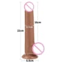 Фаллоимитатор LoveToy Sliding-Skin Dual Layer Dong 9" Brown: Тип Реалистичные