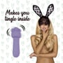 Мини-вибратор FeelzToys Mister Bunny Purple с двумя насадками: Назначение Клиторальные