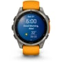 Смарт-часы Garmin Fenix 8 AMOLED 47mm Sapphire Titanium with Spark Orange/Graphite Silicone Band (010-02904-11): Фитнес-функции Секундомер, Подсчет калорий, Шагомер, Пульсоксиметр, Пульсометр, GPS-модуль, Альтиметр