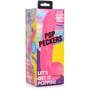 Фалоімітатор Pop Peckers 8.25" Dildo Pink: Мошонка Есть