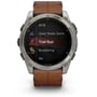 Смарт-годинник Garmin Fenix 8 AMOLED 51mm Sapphire Carbon Grey DLC з Chestnut Leather Band (010-02905-40) фото 11