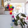 Гирлянда Cotton ball lights на 50 шаров 7,5м, Rainbow: Применение Для дома