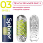 Мастурбатор Tenga Spinner 03 Shell: Діаметр, см 5.5