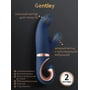 Вібратор кролик Gvibe Gentley Caribbean Blue: Довжина, см 19.9