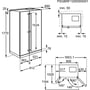 Холодильник Side-by-Side Electrolux EAL6140WOU: Размеры ВxШxГ, см 177x91.2x73.8