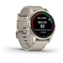 Смарт-годинник Garmin Fenix 7S Pro Sapphire Solar Soft Gold with Limestone Leather Band (010-02776-30): Фітнес-функції крокомір, Розумний будильник, Секундомір, пульсометр, Пульсоксиметр, Підрахунок калорій, Альтиметр, GPS-модуль