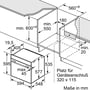 Духова шафа електрична Siemens HB634GBW1: Об'єм, л 71