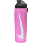 Фляга Пляшка Nike REFUEL BOTTLE LOCKING LID 24 OZ Рожево-чорно-сріблястий Уні 709 мл (N.100.7668.637.24)