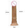 Фалоімітатор Lovetoy 7" Dual-Layered Liquid Silicone Nature Cock, Brown: Тип Реалистичные