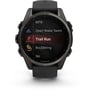 Смарт-годинник Garmin Fenix 8 AMOLED 43mm Sapphire Carbon Grey DLC with Black/Pebble Grey Silicone Band (010-02903-21): Дисплей 1.3" AMOLED (416x416) / Corning Gorilla Glass