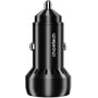 Зарядное устройство Choetech Car Charger USB+USB-C 60W Black (TC0014): Сила тока 2.4А и более