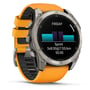 Смарт-годинник Garmin Fenix 8 AMOLED 51mm Sapphire Titanium з Spark Orange/Graphite Silicone Band (010-02905-11) фото 12