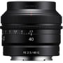 Объектив для фотоаппарата Sony SEL40F25G 40mm f/2.5 G UA: Диаметр резьбы для светофильтра 49 мм