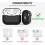 Чехол для наушников AhaStyle Silicone Case with strap Black (X003E43NDL) for Apple AirPods Pro 2: Материал Силикон