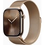 Apple Watch Series 10 46mm GPS+LTE Gold Titanium Case with Gold Milanese Loop