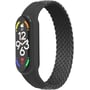 Fashion Braided Solo Loop (M) Charcoal for Xiaomi Mi Band 7/6/5/4