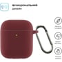 Чохол ArmorStandart Ultrathin Silicone Case With Hook Burgundy (ARM59680) для Apple AirPods 2: Тип Чехол