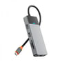 Адаптер WIWU Linker Adapter A923RPT USB-C to 2xUSB-C+2xUSB3.0+2xUSB2.0+SD+RJ45 Gray: Інтерфейс підключення USB-C