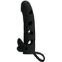 Насадка на член LYBAILE Pretty Love Penis Sleeve With Ball Strap 5.98" Black