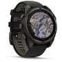 Смарт-годинник Garmin Fenix 8 Solar 47mm Sapphire Carbon Grey DLC Titanium with Black/Pebble Grey Silicone Band (010-02906-11): Особливості Функция звонка, Динамик (громкая связь), Встроенный микрофон, Бесконтактная оплата, Большой экран, Влагозащищенные, С сапфировым стеклом, Металлический корпус, Фонарик, Компас, Барометр, Термометр, Та