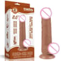 Фаллоимитатор LoveToy Sliding-Skin Dual Layer Dong 8" Brown: Наличие вибрации Нет