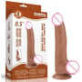 Фаллоимитатор LoveToy Sliding-Skin Dual Layer Dong 8.5" Brown: Наличие вибрации Нет