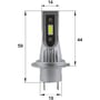 LED лампы Sho-Me F3 H7 20W: Цветовая температура, K 6500