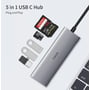 Адаптер WIWU Adapter Alpha 532ST USB-C to USB-C+3xUSB3.0+SD Grey: Інтерфейс підключення USB-C