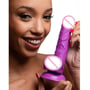 Фалоімітатор Pop Peckers 6.5" Dildo With Balls Purple: Наявність вібрації  Нет