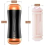 Мастурбатор с двумя входами и вибростимуляцией BOSS Vibrating Masturbation Cup USB 10 function + Interactive Function, BS6300030: Диаметр, см 7.5