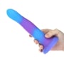 Фалоімітатор, що світиться в темряві ADDICTION - Rave - 8" Glow in the Dark Dildo - Blue Purple: Діаметр, см 3.56