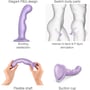 Фалоімітатор Strap-On-Me Dildo Plug P&G M Lilas Metallic: Призначення Вагинальные