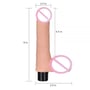 Вібратор LoveToy Real Softee Vibrator With Balls Flesh 8": Довжина, см 17