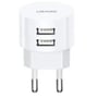 Зарядний пристрій Usams Wall Charger 2xUSB US-CC080 T20 2.1A White (CC80TC01): Сила струму 2.1А