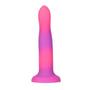 Фаллоімітатор, що світиться в темряві ADDICTION - Rave - 8" Glow in the Dark Dildo - Pink Purple фото 7