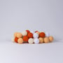 Гирлянда Cotton ball lights на 10 шаров 2,7м, Orange: Применение Для дома